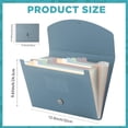 thumbnail image 2 of BlinkLLX Expanding File Folder 13 Pockets File Organizer with Labels A4 Letter Size Receipt Document Organizer Plastic Expandable Filing Folders for Office, Home(Blue), 2 of 13