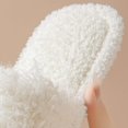 thumbnail image 5 of Xfvqtps Fuzzy Slippers for Womens Open Toe Curly Plush Solid Color Simplicity Fashion Non Slip Indoor Outdoor Warm Winter Cozy Fluffy Slippers Green, 5 of 8
