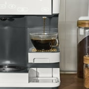 Beautiful by Drew Barrymore Multi-Brew 12-Cup Programmable Drip & Single-Serve Coffee Maker, White Icing