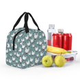 thumbnail image 4 of Rateoe Funny Chicken Pattern Insulated Lunch Bag with Thick Aluminum Foil Lunch Tote Bag with Front Pocket for Men and Women, Ideal for Work, School, Picnics, and Travel, 4 of 5