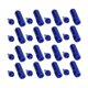 thumbnail image 2 of 20 piezas universales M12x1.5 llantas de ruedas de carreras tuercas de tuercas de aleación de aluminio de 90 mm con llave de zócalo azul, 2 of 14
