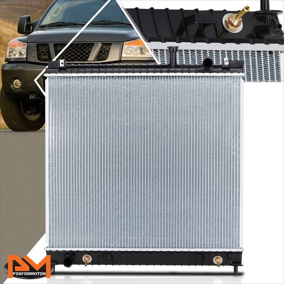 PM PERFORMOTOR Aluminum Core OE Replacement Radiator for 04-15 Titan/Armada/Qx56 AT DPI-2691