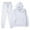 White, variant on BLOCLOALO 2 Piece Lounge Set Long Sleeve Pullover Hoodie Sweatshirts Solid Color Sweater Casual Suit Sportswear Long Sleeved Trousers Two Set Jogger Sets Drawstring Pants Comfortable Sets Beige L