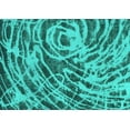 thumbnail image 1 of Ahgly Company Indoor Rectangle Abstract Turquoise Blue Modern Area Rugs, 3' x 5', 1 of 4