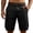 08 Black, variant on Below the Knee Shorts for Men Long Cargo Baggy Stretch Bermuda Elastic Waist Multi-Pockets Big and Tall Hiking Pants 08 Wine 3XL