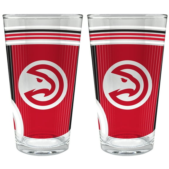 Atlanta Hawks Two-Piece 16oz. Pint Glass Set