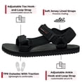 thumbnail image 2 of Alpine Swiss Reid Mens Sport Sandals Athletic Open Toe Outdoor Walking Shoe Adjustable Strap Cushion EVA Footbed Durable Stylish Summer Comfort Sandal, 2 of 8