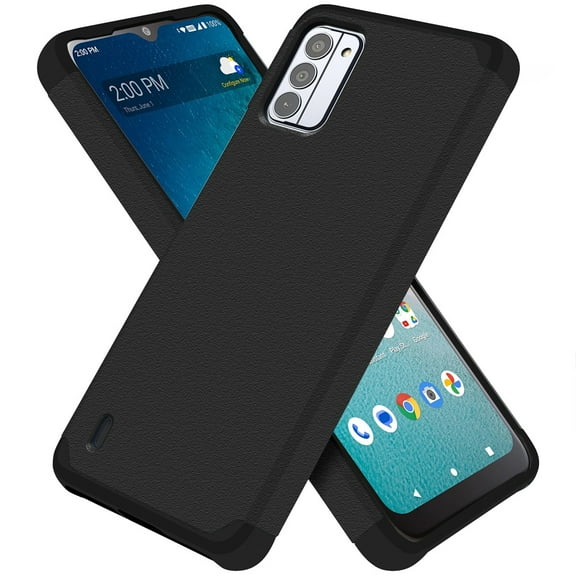 For Nokia C300 Ultra Slim Fit Tough Strong Protection Shock Absorption Hybrid Dual Layer Hard PC   TPU Rubber Armor Cover ,Xpm Phone Case [ Black ]