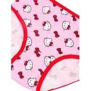 Hello Kitty Girls Cotton Brief Character Underwear, 7-Pack, Size 4-8