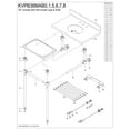 thumbnail image 3 of Kingston Brass KVPB36MAB8 Templeton 36" Carrara Marble Console Sink with Acrylic Legs and Shelf (8-Inch, 3-Hole), Carrara Marble White/Brushed Nickel, 3 of 4