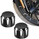thumbnail image 3 of Tapa de cubierta de perno de tuerca de calavera para eje delantero de motocicleta, de aluminio CNC, 2 uds. (negro), 3 of 11