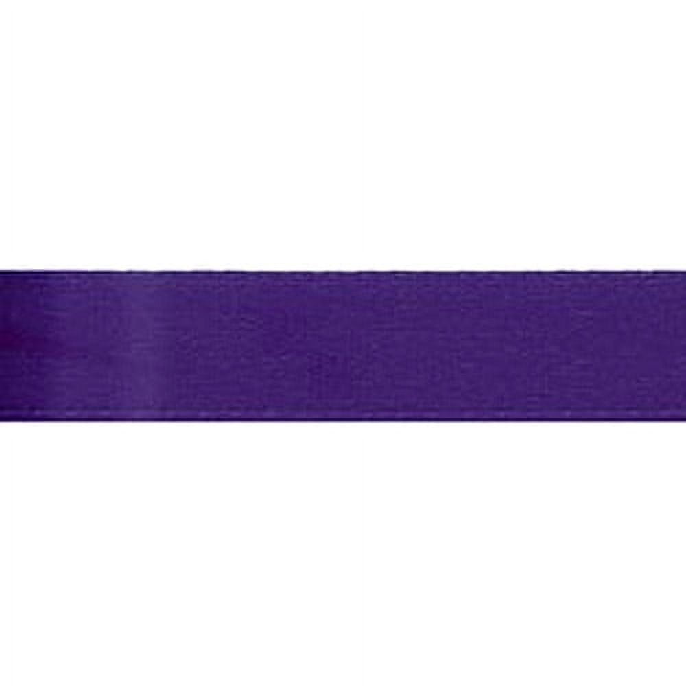 (3 pack) Offray Ribbon, Regal Purple 3/8 inch Single Face Satin Polyester Ribbon for Sewing, Crafts, and Gifting, 18 feet, 1 Each