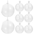 thumbnail image 2 of 8 bolas navideñas transparentes rellenables de plástico para decorar fiestas navideñas., 2 of 6