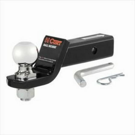 CURT 45041 Trailer Hitch Mount with 2-5/16-Inch Ball & Pin, Fits 2-Inch Receiver, 7,500 lbs, 2-In Drop