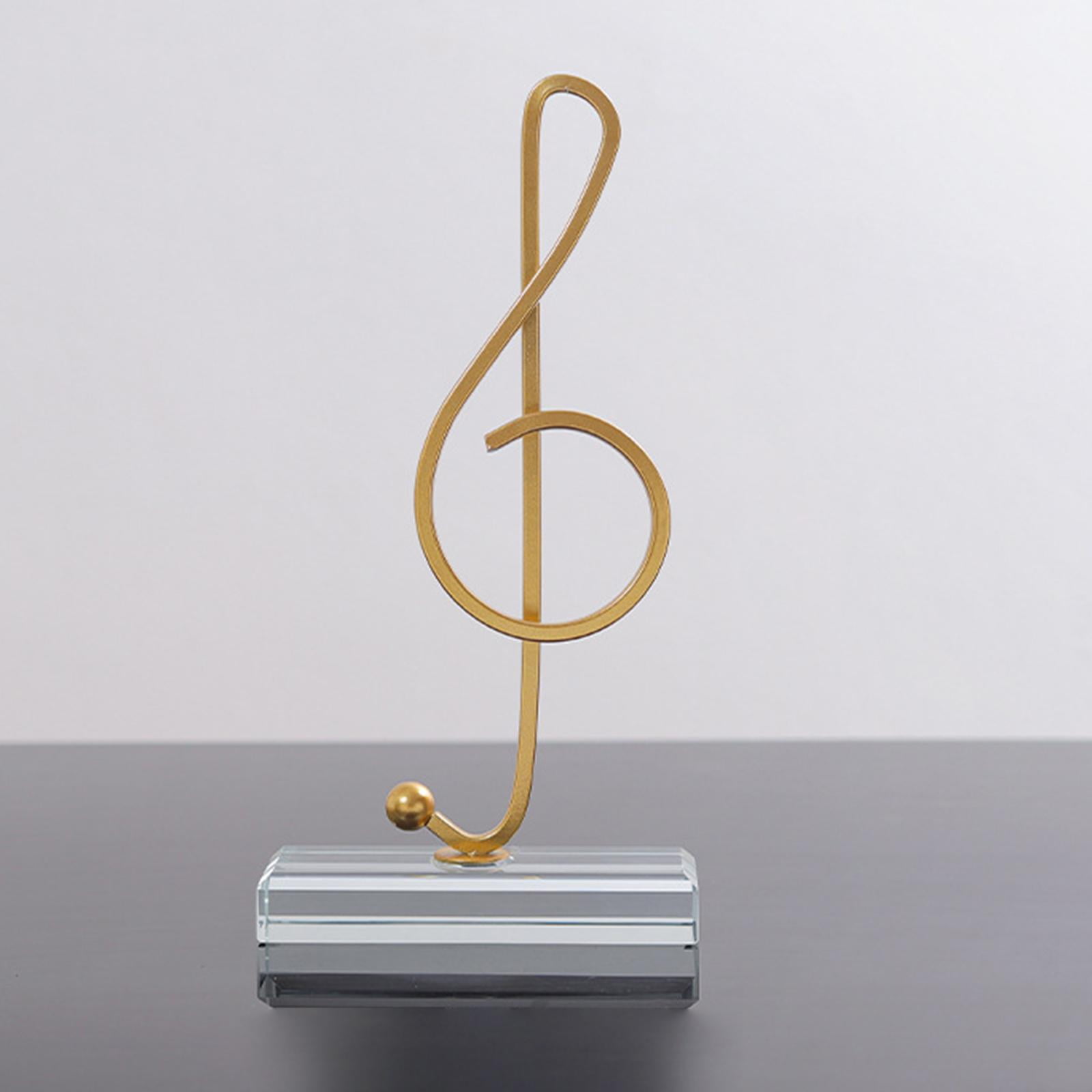 Music Note Figurines Musical Sculpture Metal Statues for Souvenirs
