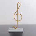 thumbnail image 3 of Note Statues,Music Note Statues Ornament Collectible Figurines,Musical Notes Figurine Statue Sculpture ,Tabletop Golden Desktop Home Office Decoration,Metal Modern Porch Arts Crafts Zulema none, 3 of 8