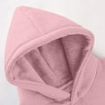 thumbnail image 6 of Momasggi Oversized Hoodies for Men Fall Winter Fleece Pullover Tops Baggy Long Sleeve Drop Shoulder Sweatshirts Big and Tall Solid Color Hooded Sweatshirt with Pockets Pink M, 6 of 9