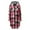 01-Hot Pink, variant on Womens Long Plaid Shacket Casual Fashion Button Down Flannel Shirt Jacket Oversized Lapel Coat with Pockets, Khaki
