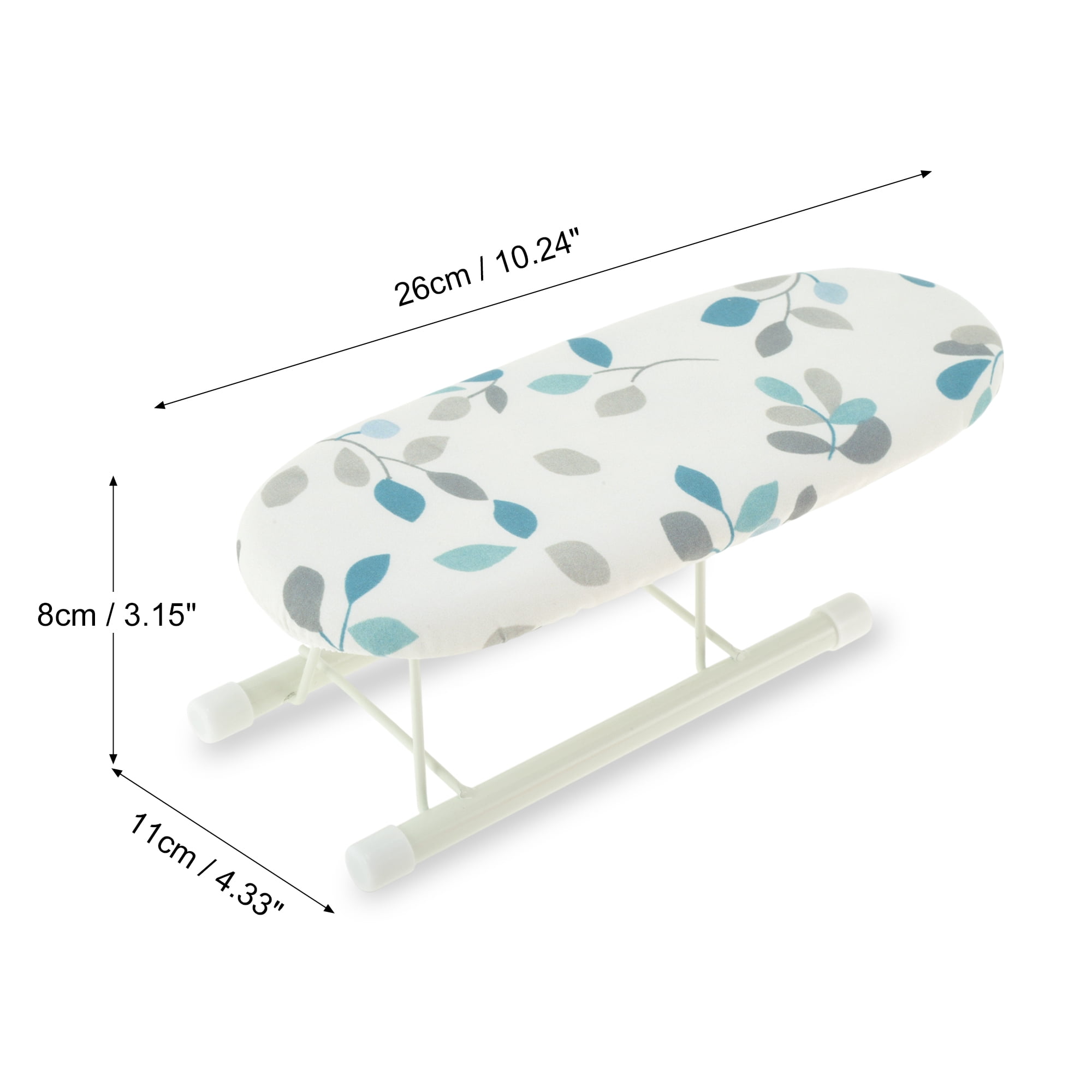 Unique Bargains Collapsible Mini Ironing Board Efficient Ironing Blue, Gray, White