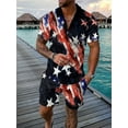 thumbnail image 2 of men's short sets outfits 2 piece summer tracksuit short sleeve polo shirt and shorts set casual sport suit, 2 of 4