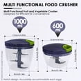thumbnail image 3 of Manual Chopper Pull String Chopper Stainless Steel Mini Chopper for Kitchen Vegetables Garlic Nuts Great Gift for Home Cooks, 3 of 5