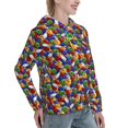thumbnail image 2 of KLL Bowling Colorful for Womens Pullover Hoodie with Pocket Hooded Long Sleeve Shirts Sweatshirt for Women-Medium, 2 of 7