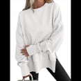 thumbnail image 3 of Sudaderas de Gran Tamaño para Mujer, Sudaderas con Capucha de Larga con Abertura para el Pulgar, Camisetas con Abertura Lateral, Tops Estilo Y2K XL, 3 of 10