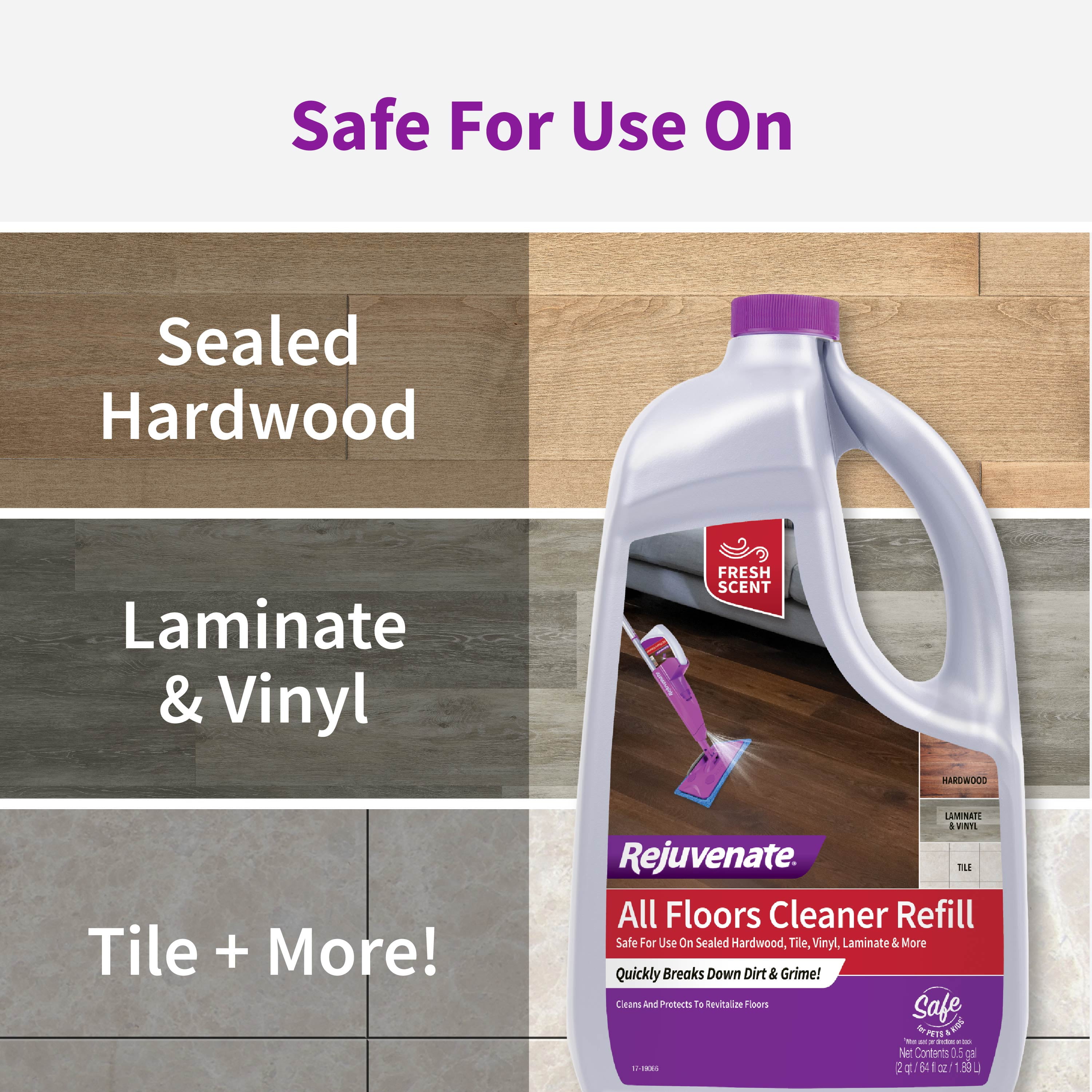 Rejuvenate Fresh Scent No-Bucket Floor Cleaner, 64 Fluid Ounce