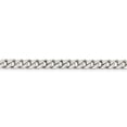 thumbnail image 2 of White Sterling Silver chain Curb 18 in 5 mm Polished 5.0mm, 2 of 5