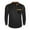 Black, variant on Men's Henley T-Shirts Waffle Long Sleeve Shirt Color Block Casual Stylish Button Tee Tops Dark Gray L