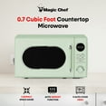 thumbnail image 2 of Magic Chef Micro-Ondes Rétro Classique de Comptoir 0,7 Pied Cube 700W, Vert, 2 of 9