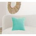 thumbnail image 2 of Aqua Solid Luxurious Modern Throw Pillow, 2 of 3