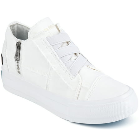 

JENN ARDOR Women Hidden Wedge Canvas Sneakers Slip on Flats Shoes Walking Shoes