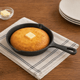 thumbnail image 6 of HAWOK Mini Pre- seasoned Cast Iron Skillet,Dia.6 inch Round pan cast iron server frying pan…, 6 of 8