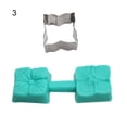 thumbnail image 1 of Naturegr 2Pcs/Set Fondant Mold Silicone Embossing Mold Flower Shape DIY Cookie Cutter, 1 of 8