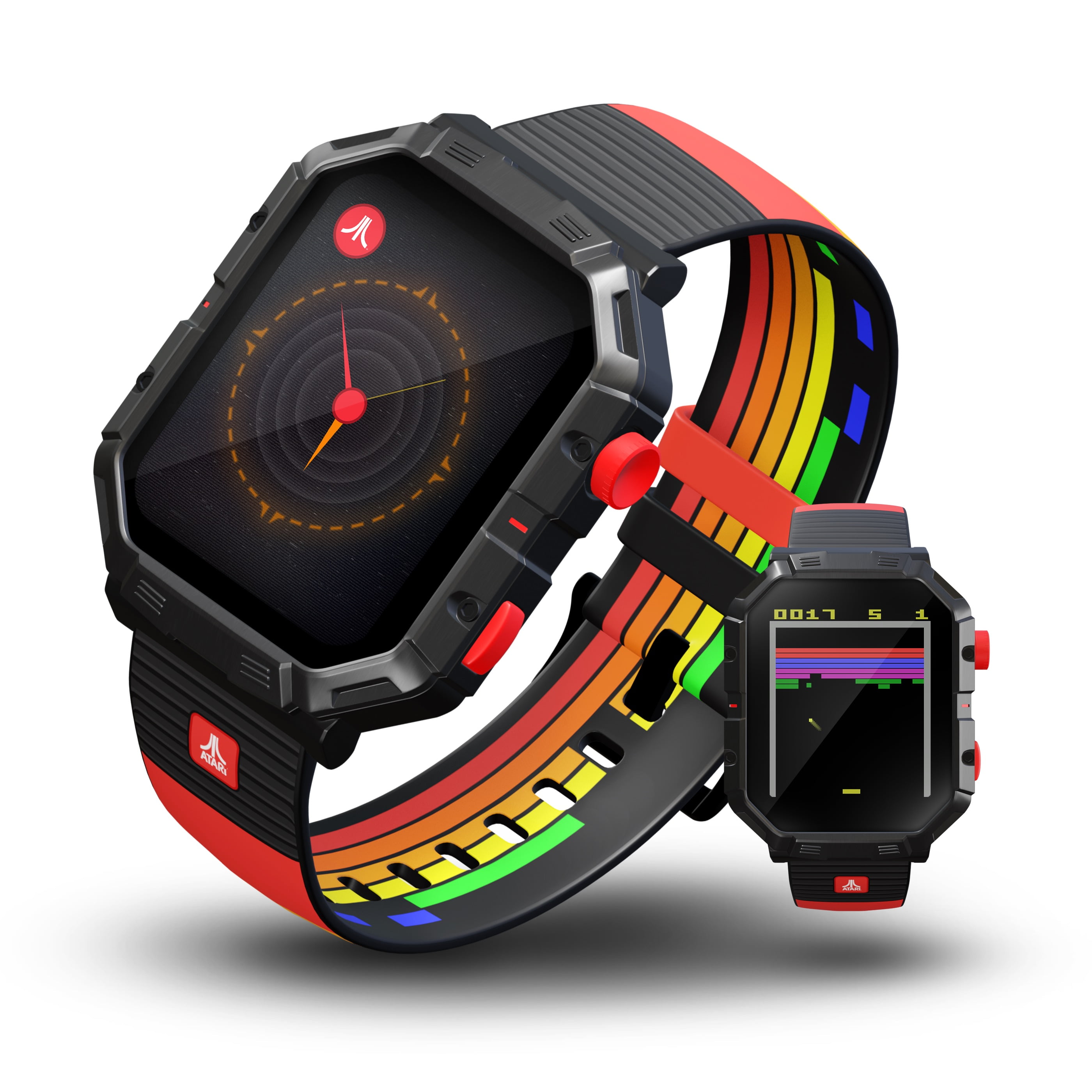 Atari 2600™ My Play Watch – Retro Gaming Smartwatch with Selective Tech, Non-Connected, Built-in Centipede™, Pong™, Missile Command™, Super Breakout™, Fitness Tracker