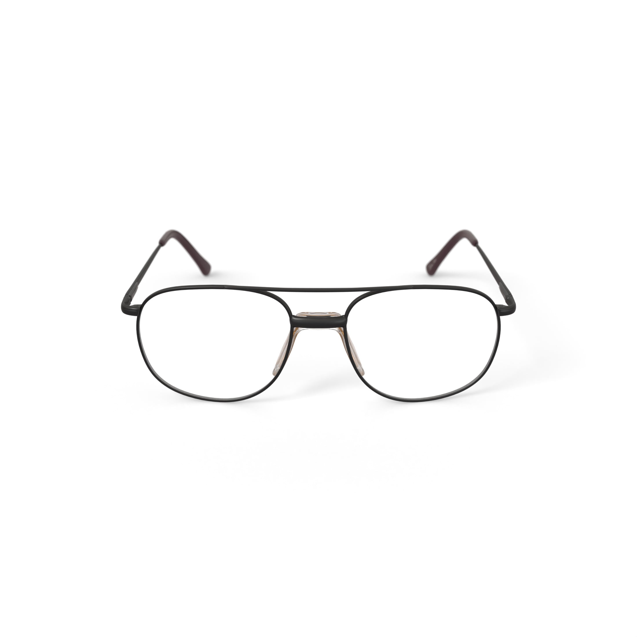 Via Milano Men's Kyle Square Prescription Eyeglasses with Case, Brown