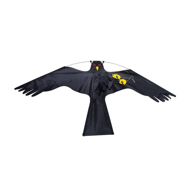 DOLITY Large Flying Eagle Kite Bird Repeller Pigeon Decoy Garden Scarer black