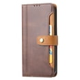 thumbnail image 2 of Elehold Clasp Wallet Case for iPhone 14 Pro 6.1 inch Ultra Slim PU Leather+Soft TPU Shockproof with Kickstand Folio Flip Card Cash Slot Full Body Protection Case,Coffee, 2 of 5