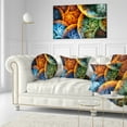 thumbnail image 3 of Designart Vibrant Colorful Clouds - Abstract Throw Pillow - 12x20, 3 of 5