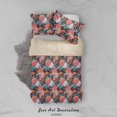 thumbnail image 3 of 3D Rosa Rosa Flores Patrón Funda de edredón Set Ropa de Cama Set Funda Nórdica, 3 of 3