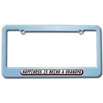 Happiness Is Being A Grandpa License Plate Frame