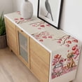 thumbnail image 4 of Valentine's Day Table Runner - 36 Inch Long, Kitchen Dining Table Runner Dresser Scarves, Watercolor Love Roses Dog Truck Beige Farmhouse Decor for Coffee Tables Wedding Party Banquet, 4 of 8