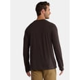 thumbnail image 3 of George Men's & Big Men's Relaxed Fit Cotton Crewneck T-Shirt with Long Sleeves, Size XS-3XL, 3 of 5