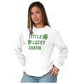 thumbnail image 4 of St Patricks Day Little Lucky Charm Long Sleeve TShirt Men Women Brisco Brands X, 4 of 6