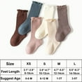 thumbnail image 3 of Baby Girls Socks Cotton Toddler Knee-High Stockings Kids Cozy Warm Solid Color Long Socks for 0-5T, 3 of 7