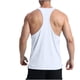thumbnail image 5 of pstuiky Camisetas sin mangas para hombre, Camiseta deportiva informal de cuello redondo para hombre, de moda, color sólido Camisas de hombre m, 5 of 8