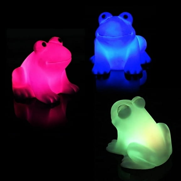Limei 3Pcs Frog Night Light, Cute Frog LED Night Creative Color Changing Decoration Lamp Colorful LED Night Lamp for Children Room