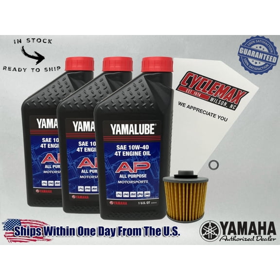 Cyclemax Standard Yamalube Oil Change Kit fits 2006-2010 Yamaha V STAR 650
