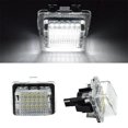 thumbnail image 2 of 2x White LED License Plate Lights 18W, 6500K, 18 LEDs for Mercedes C, E, CL, S-Class, 2 of 6